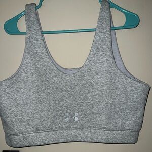 Under Armour Women’s Sports Bra Essential Fleece Playback Crop Tank Size XL NWT
